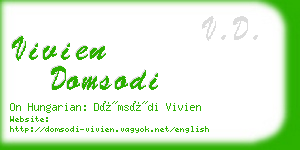 vivien domsodi business card